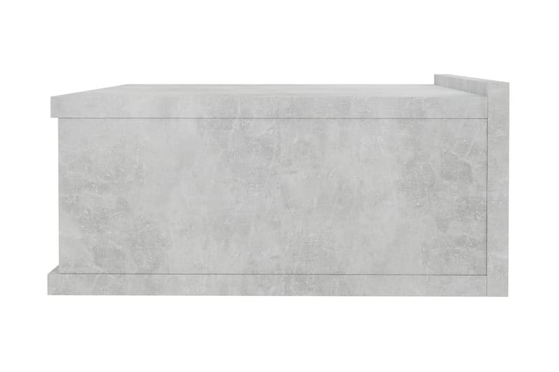 Flytende nattbord betonggrå 40x30x15 cm sponplate - Møbler - Bord - Konsollbord & avlastningsbord - Sengebord & nattbord