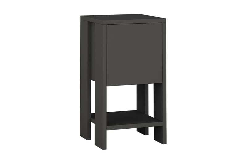 Homitis Nattbord 30 cm med Oppbevaring Hylle + Lucka - Mørkegrå - Møbler - Bord - Konsollbord & avlastningsbord - Sengebord & nattbord