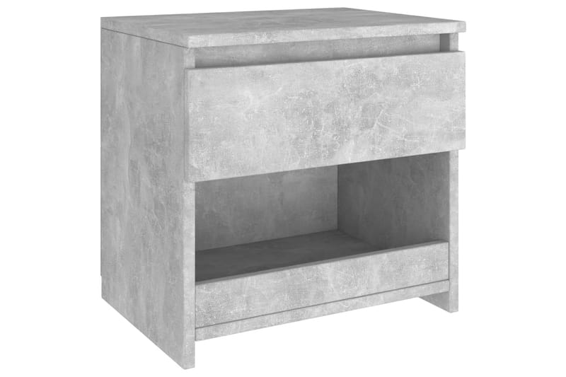 Nattbord 2 stk betonggrå 40x30x39 cm sponplate - Grå - Møbler - Bord - Konsollbord & avlastningsbord - Sengebord & nattbord