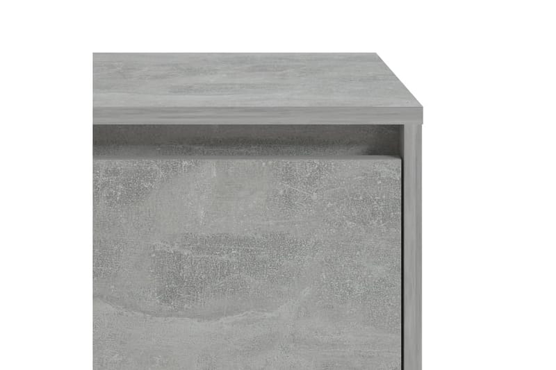 Nattbord 2 stk betonggrå 45x34x44,5 cm sponplate - Grå - Møbler - Bord - Konsollbord & avlastningsbord - Sengebord & nattbord