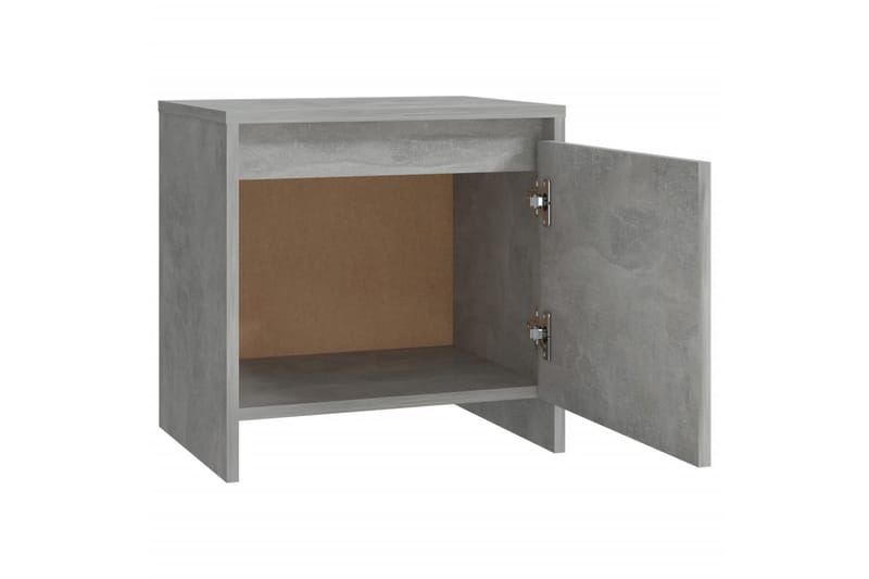 Nattbord 2 stk betonggrå 45x34x44,5 cm sponplate - Grå - Møbler - Bord - Konsollbord & avlastningsbord - Sengebord & nattbord