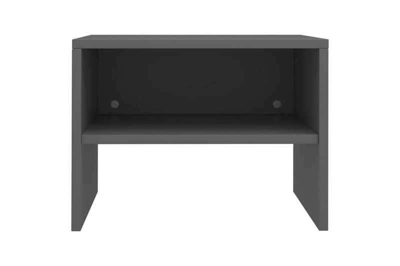 Nattbord 2 stk grå 40x30x30 cm sponplate - Grå - Møbler - Bord - Avlastningsbord - Sengebord & nattbord