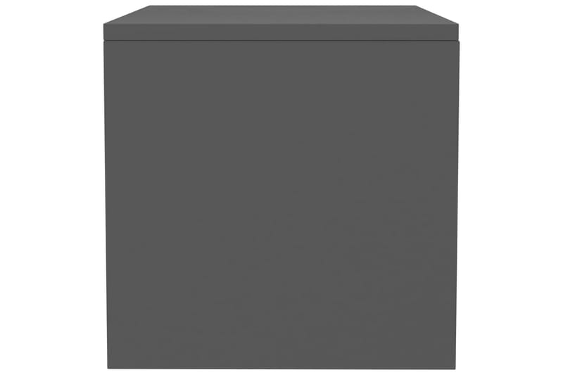 Nattbord 2 stk grå 40x30x30 cm sponplate - Grå - Møbler - Bord - Avlastningsbord - Sengebord & nattbord