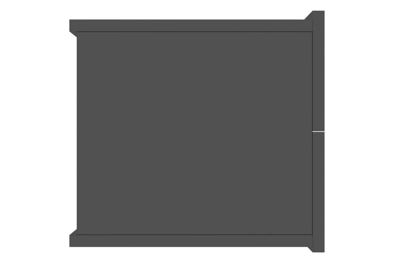 Nattbord 2 stk høyglans svart 40x30x30 cm sponplate - Svart - Møbler - Bord - Avlastningsbord - Sengebord & nattbord
