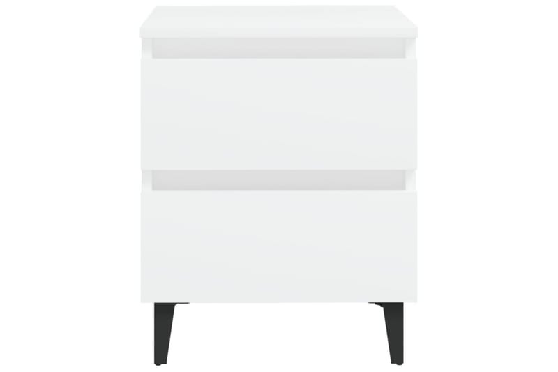 Nattbord 2 stk hvit 40x35x50 cm sponplate - Hvit - Møbler - Bord - Konsollbord & avlastningsbord - Sengebord & nattbord