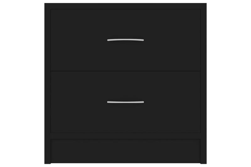 Nattbord 2 stk svart 40x30x40 cm sponplate - Svart - Møbler - Bord - Konsollbord & avlastningsbord - Sengebord & nattbord