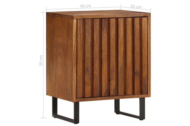 Nattbord 40x30x50 cm heltre mango - Møbler - Bord - Konsollbord & avlastningsbord - Sengebord & nattbord