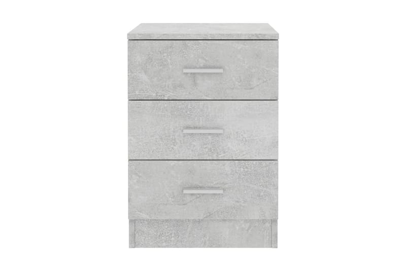 Nattbord betonggrå 38x35x56 cm sponplate - Grå - Møbler - Bord - Avlastningsbord - Sengebord & nattbord