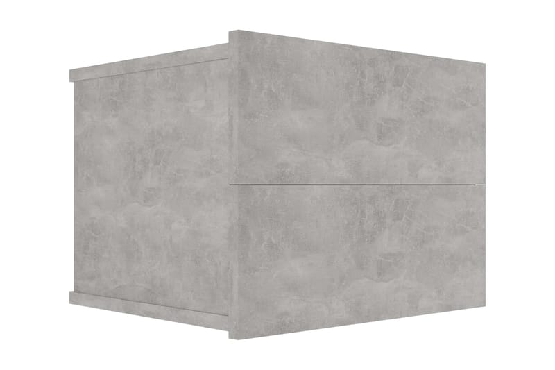 Nattbord betonggrå 40x30x30 cm sponplate - Grå - Møbler - Bord - Avlastningsbord - Sengebord & nattbord