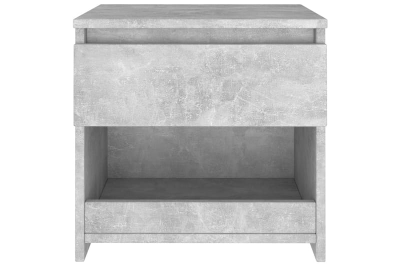 Nattbord betonggrå 40x30x39 cm sponplate - Grå - Møbler - Bord - Konsollbord & avlastningsbord - Sengebord & nattbord