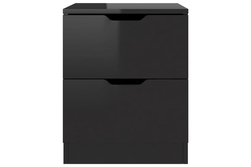 Nattbord høyglans svart 40x40x50 cm sponplate - Svart - Møbler - Bord - Avlastningsbord - Sengebord & nattbord