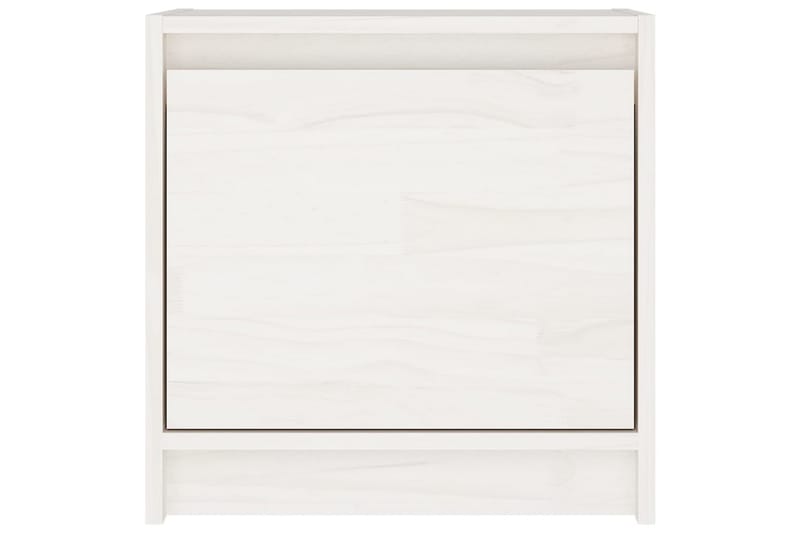 Nattbord hvit 40x30,5x40 cm heltre furu - Hvit - Møbler - Bord - Avlastningsbord - Sengebord & nattbord