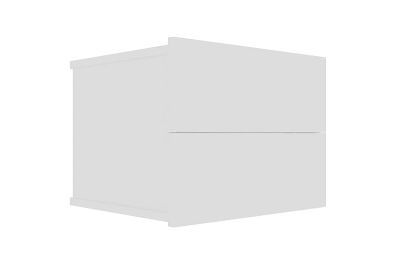 Nattbord hvit 40x30x30 cm sponplate - Hvit - Møbler - Bord - Konsollbord & avlastningsbord - Sengebord & nattbord