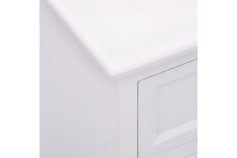 Nattbord hvit 40x30x50 cm keisertre - Hvit - Møbler - Bord - Avlastningsbord - Sengebord & nattbord