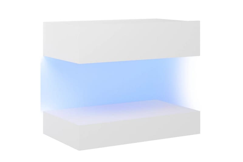 Nattbord hvit 60x35 cm sponplate - Hvit - Møbler - Bord - Avlastningsbord - Sengebord & nattbord