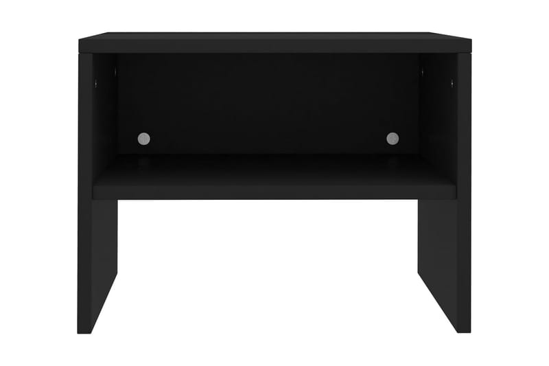 Nattbord svart 40x30x30 cm sponplate - Svart - Møbler - Bord - Avlastningsbord - Sengebord & nattbord