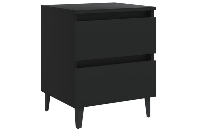 Nattbord svart 40x35x50 cm sponplate - Svart - Møbler - Bord - Avlastningsbord - Sengebord & nattbord