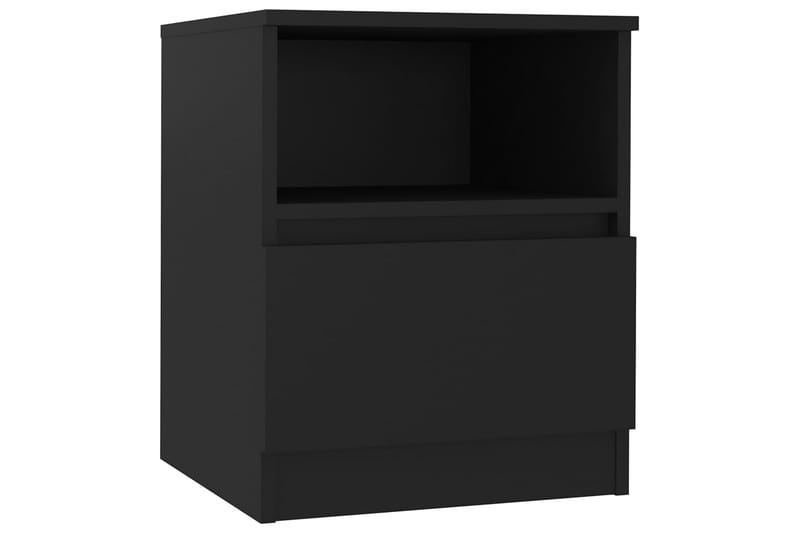 Nattbord svart 40x40x50 cm sponplate - Svart - Møbler - Bord - Avlastningsbord - Sengebord & nattbord