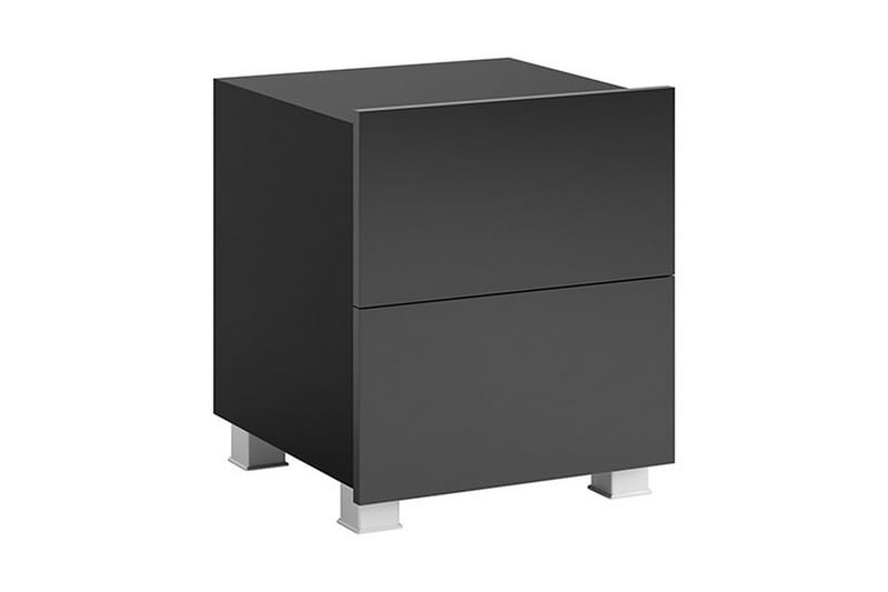 Tessan Nattbord 40 cm med Oppbevaring - Svart - Møbler - Bord - Konsollbord & avlastningsbord - Sengebord & nattbord