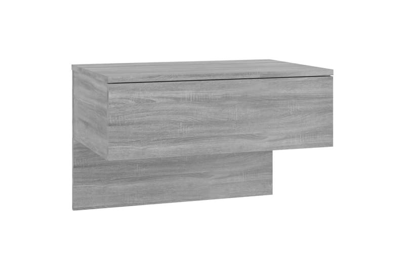Veggmonterte nattbord grå sonoma konstruert tre - Grå - Møbler - Bord - Avlastningsbord - Sengebord & nattbord