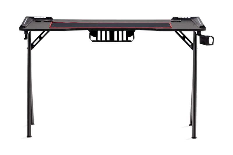 Aghav Gamingbord LED-lys 120 cm + Koppholder & Hodetelefonho - Svart - Hagemøbler - Utegruppe - Spisegrupper hage