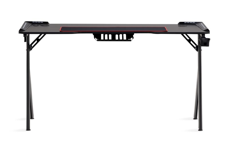 Aghav Gamingbord LED-lys 140 cm + Koppholder & Hodetelefonho - Svart - Innredning - Veggdekorasjon - Tapeter - Fototapeter