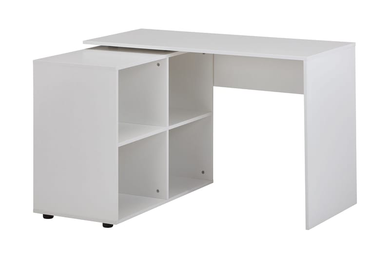 Gulshan Hjørneskrivebord 117 cm - Hvit - Møbler - Bord - Kontorbord - Skrivebord - Hjørneskrivebord