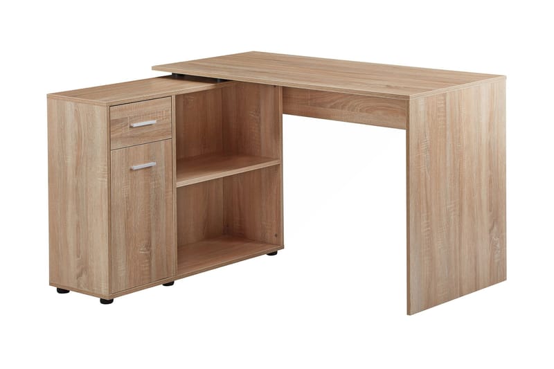 Gulshan Hjørneskrivebord 120 cm - Brun/Natur - Møbler - Bord - Kontorbord - Skrivebord - Hjørneskrivebord