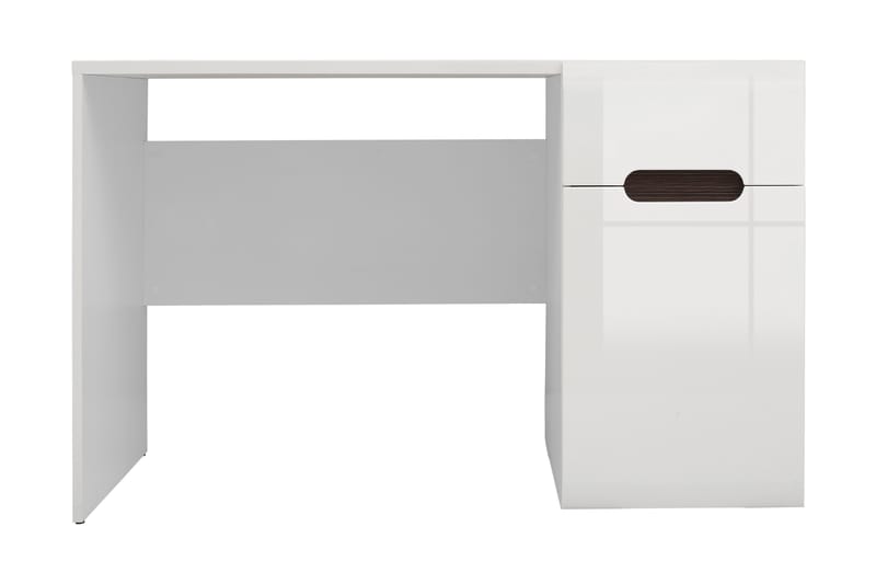 Azteca Databord 120 cm med Oppbevaring Skuff - Hvit - Møbler - Bord - Kontorbord - Skrivebord