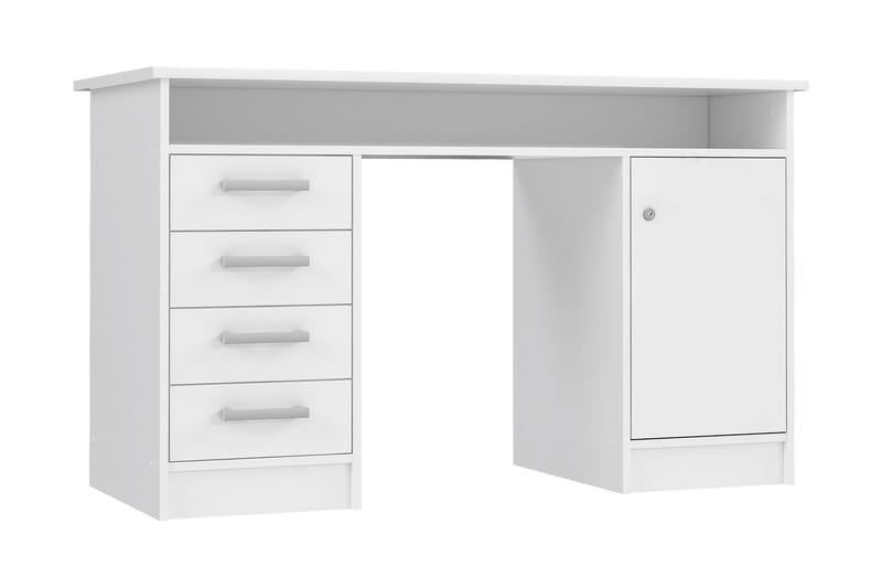 Baacwood Skrivebord 126 cm - Hvit - Møbler - Bord - Kontorbord - Skrivebord