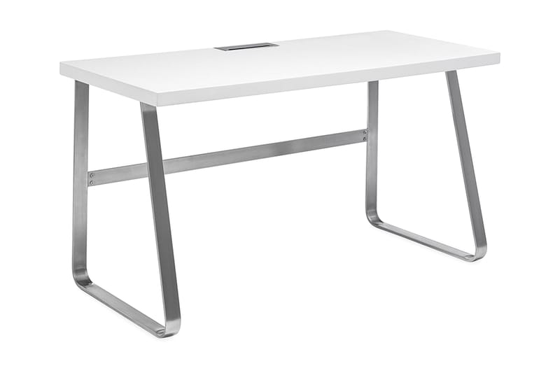 Beno Skrivebord 140 cm - Hvit/Krom - Møbler - Bord - Kontorbord - Skrivebord