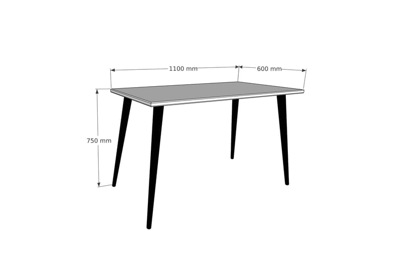 Connarlasa Skrivebord 110 cm - Lys Natur - Møbler - Bord - Kontorbord - Skrivebord