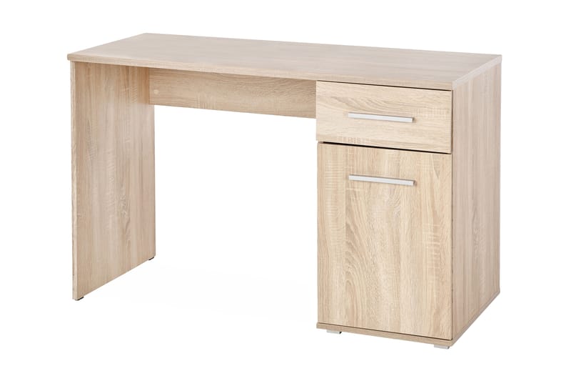 Copara Skrivebord 120 cm med Oppbevaringshylle + Skap - Eikfarge - Møbler - Bord - Kontorbord - Skrivebord