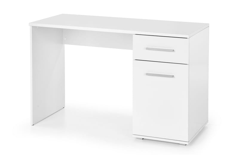 Copara Skrivebord 120 cm med Oppbevaringshylle + Skap - Hvit - Møbler - Bord - Kontorbord - Skrivebord