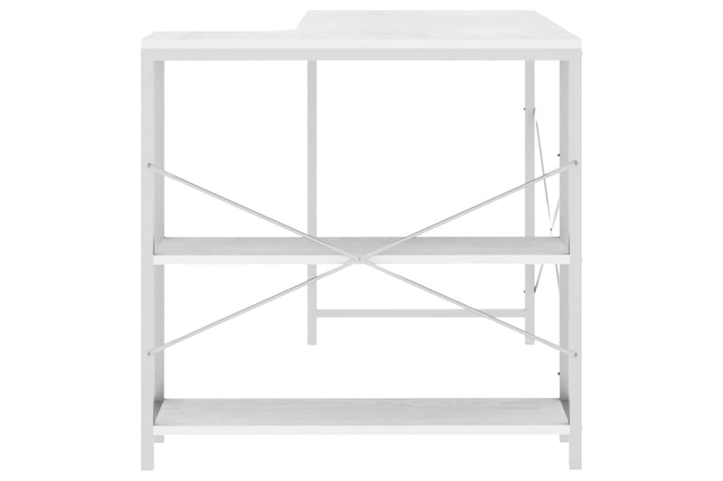 Databord hvit 110x72x70 cm sponplate - Hvit - Møbler - Bord - Kontorbord - Skrivebord
