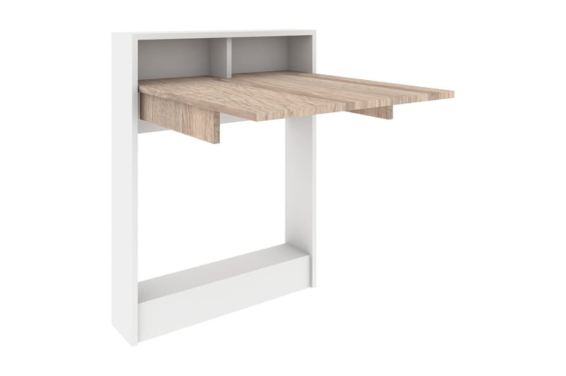Elegancia Veggskrivebord 70cm med Oppbevaringshylle Sammenle - Tre - Møbler - Bord - Kontorbord - Skrivebord