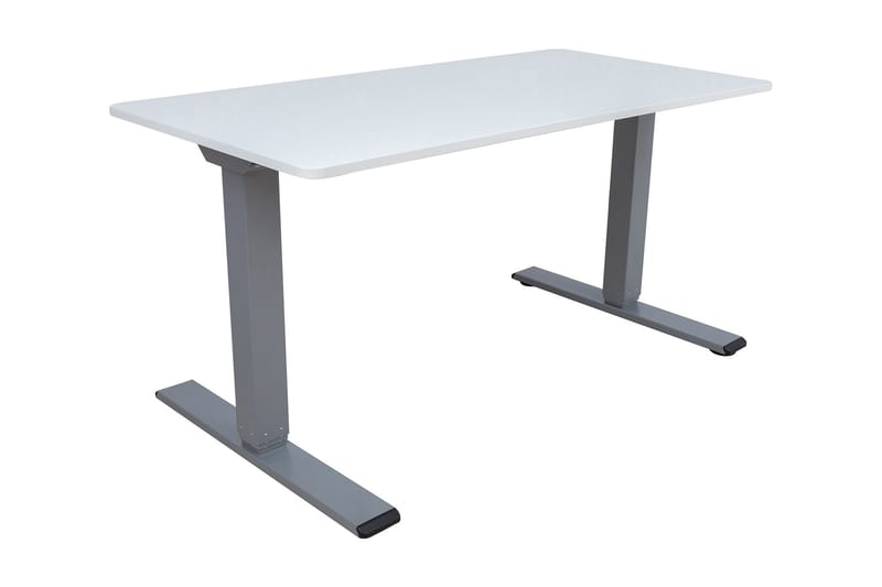 Ergo Optimal Skrivebord med 2 motor 160x80 cm Gråhvit/Grå - Møbler - Bord - Kontorbord - Skrivebord