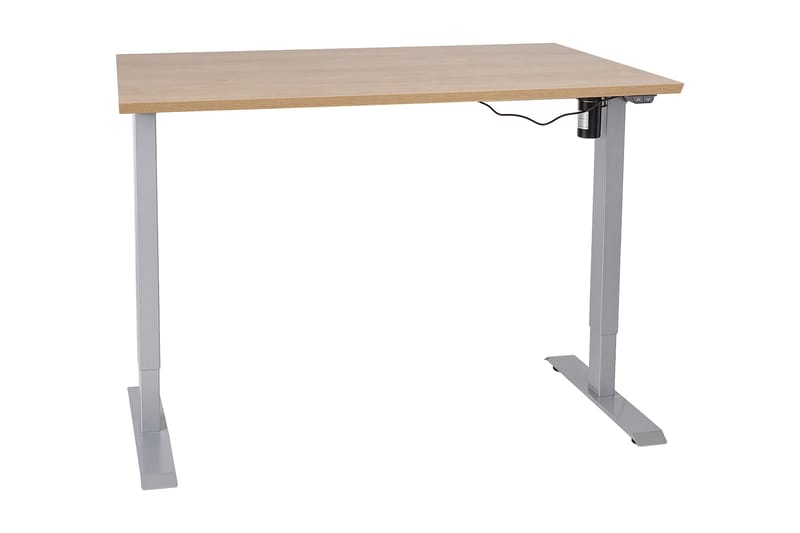 Ergosum 1 Skrivebord 140 cm Hev- og Senkbart - Tre/Natur - Møbler - Bord - Kontorbord - Skrivebord