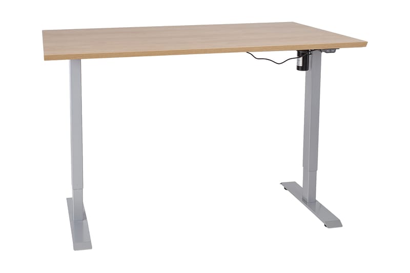 Ergosum 1 Skrivebord 160 cm Hev- og Senkbart Elektrisk - Hickory - Møbler - Bord - Kontorbord - Skrivebord