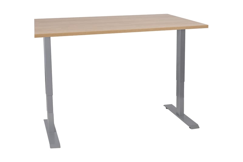 Ergosum 2 Skrivebord 140 cm Hev- og Senkbart - Tre/Natur - Møbler - Bord - Kontorbord - Skrivebord