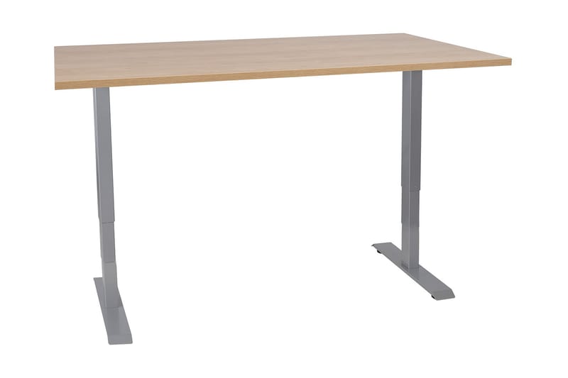 Ergosum 2 Skrivebord 160 cm Hev- og Senkbart - Tre/Natur - Møbler - Bord - Kontorbord - Skrivebord