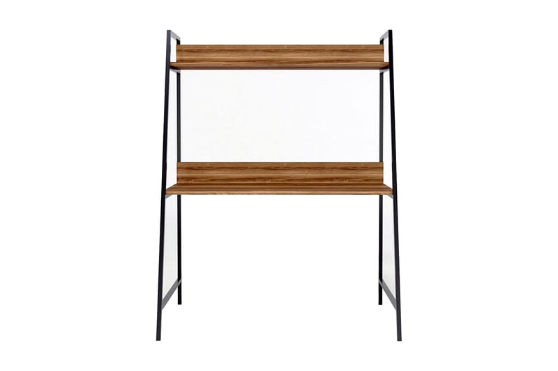 Homitis Skrivebord 115x150x115 cm med oppbevaring - Brun - Møbler - Bord - Kontorbord - Skrivebord