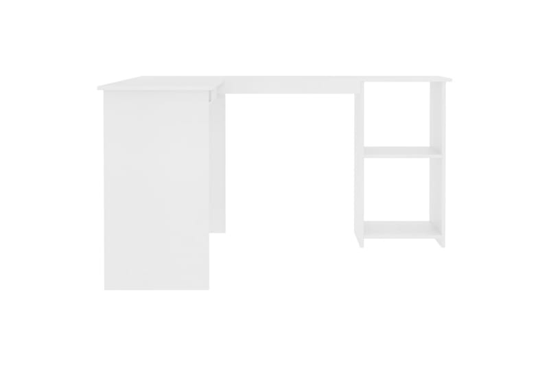L-formet hjørneskrivebord hvit 120x140x75 cm sponplate - Møbler - Bord - Kontorbord - Skrivebord