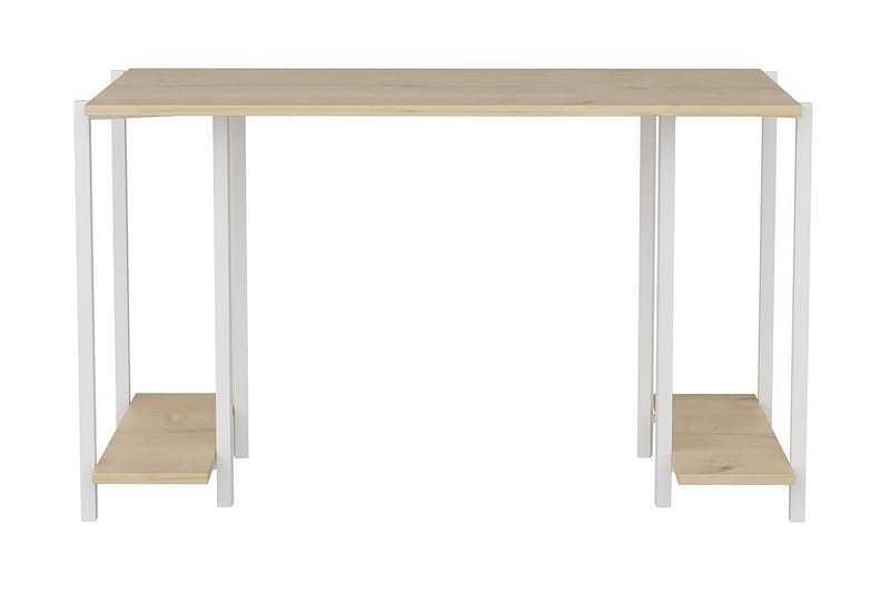 Malem Skrivebord 60x73,8x125,2 cm med oppbevaring - Hvit - Møbler - Bord - Kontorbord - Skrivebord
