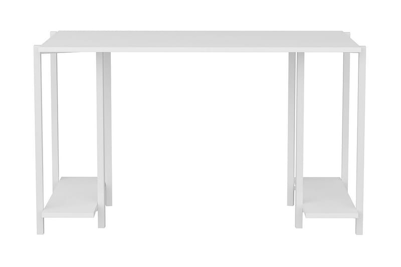 Malem Skrivebord 60x73,8x125,2 cm med oppbevaring - Hvit - Møbler - Bord - Kontorbord - Skrivebord