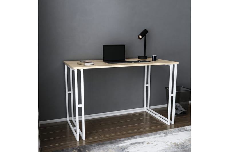 Malem Skrivebord 60x74,8x120 cm - Hvit - Møbler - Bord - Kontorbord - Skrivebord