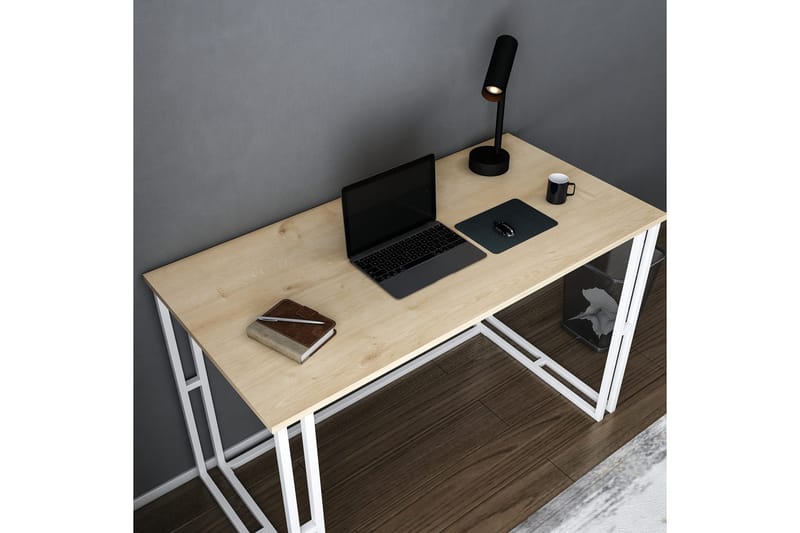Malem Skrivebord 60x74,8x120 cm - Hvit - Møbler - Bord - Kontorbord - Skrivebord