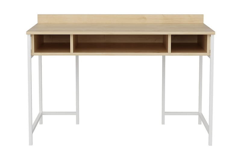 Malem Skrivebord 60x74,8x120 cm med oppbevaring - Hvit - Møbler - Bord - Kontorbord - Skrivebord