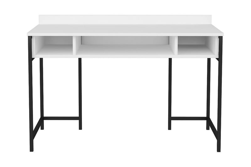 Malem Skrivebord 60x74,8x120 cm med oppbevaring - Svart/Hvit - Møbler - Bord - Kontorbord - Skrivebord