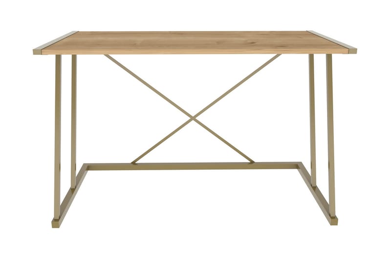 Malem Skrivebord 60x75x114 cm - Gull/Brun - Møbler - Bord - Kontorbord - Skrivebord